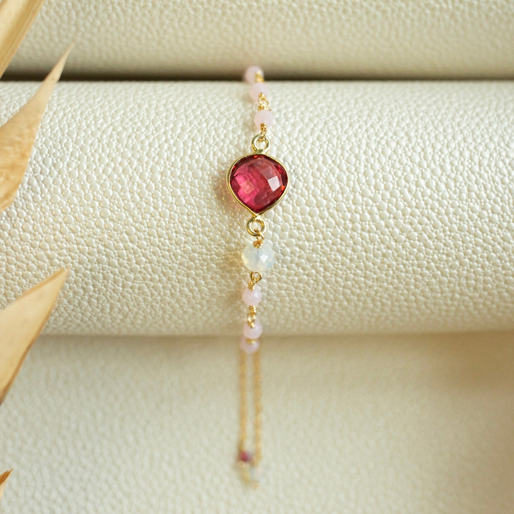Pink Tourmaline Ballet Bracelet