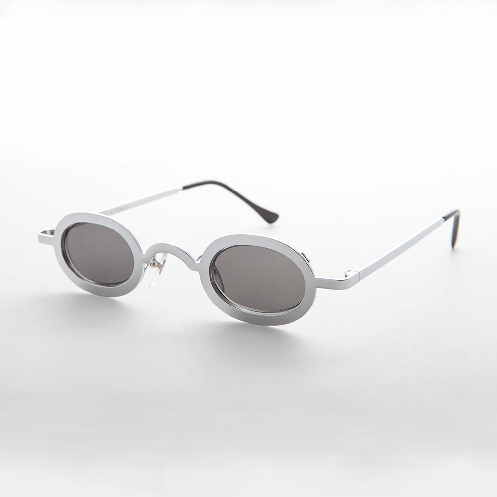 Small Oval Steampunk Vintage Sunglass - Cyberpunk