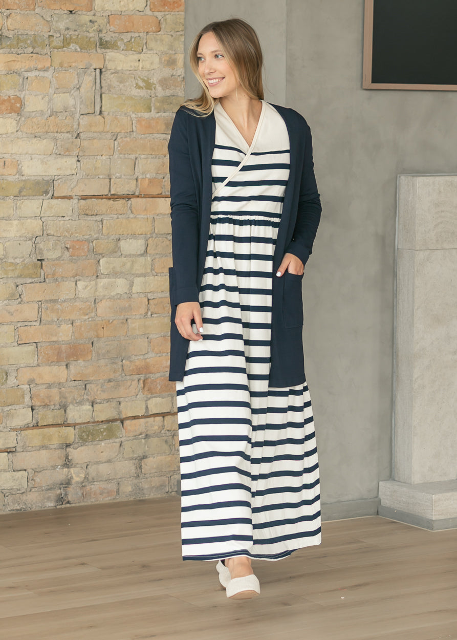 Celeste Striped Knit Maxi Dress