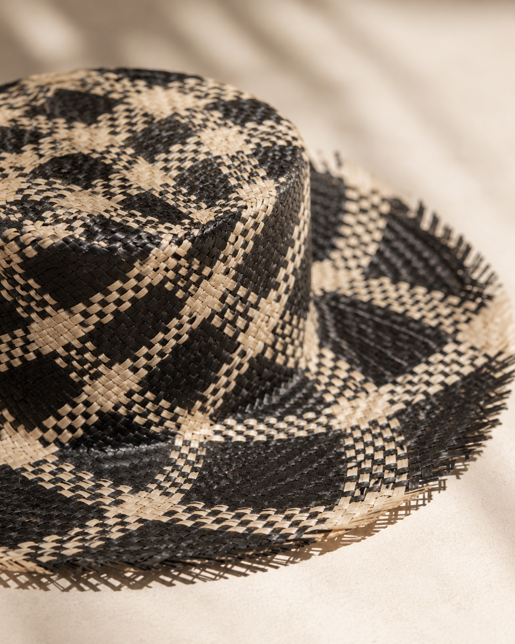 Plaid Patterned Sun Hat