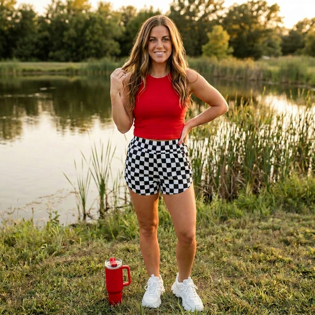 Checkerboard Shorts