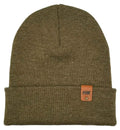 Classic Fusion Cuffed Beanie, Brown and Green