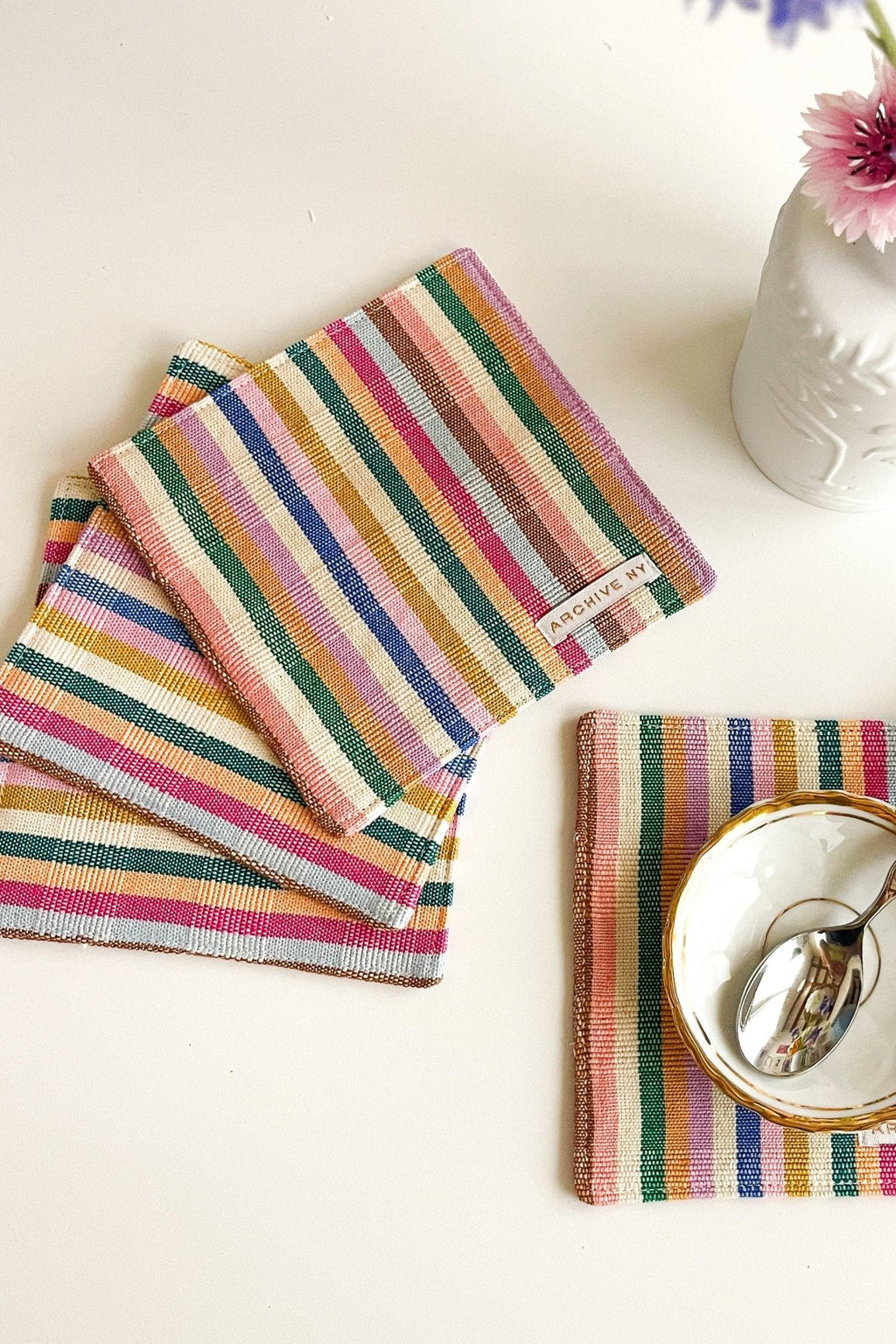 Valentina Rainbow Coasters
