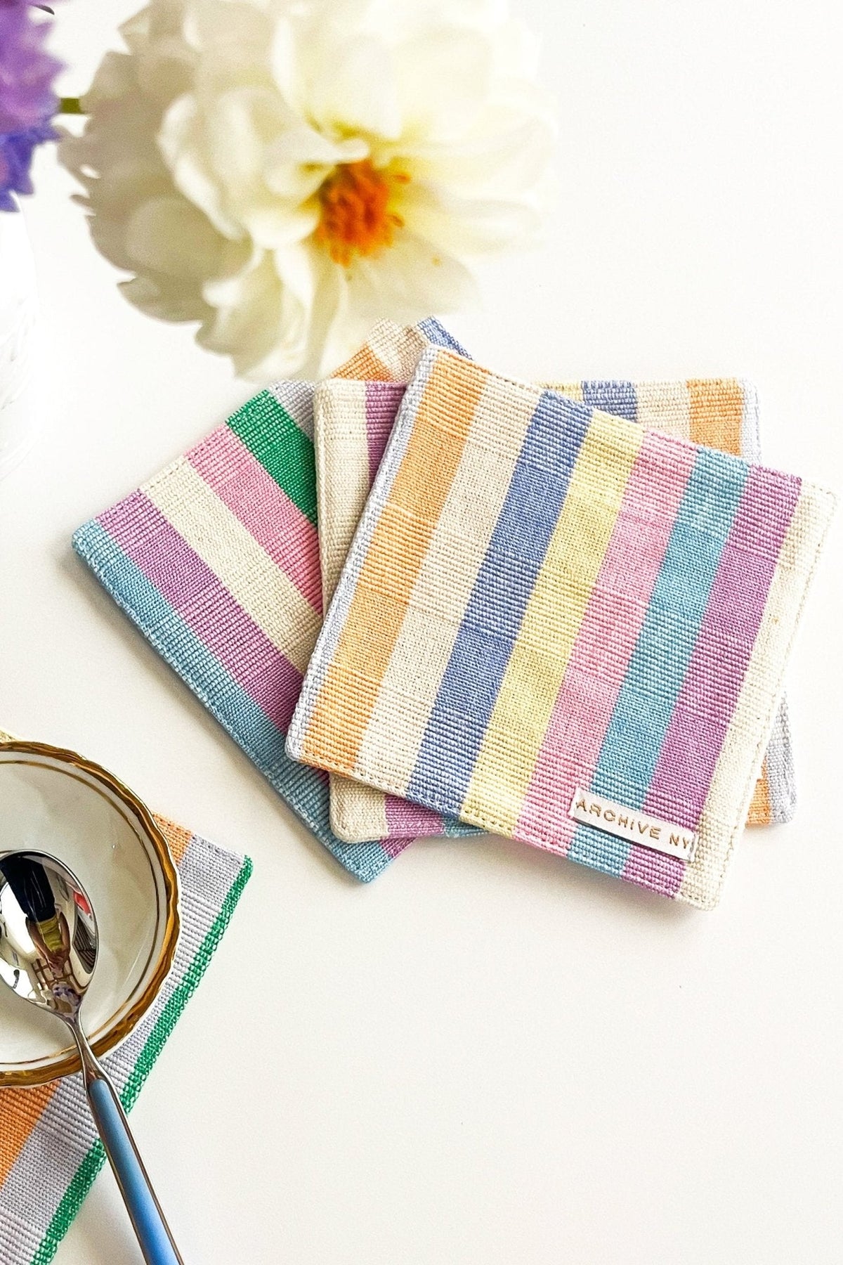 Maxine Rainbow Coasters