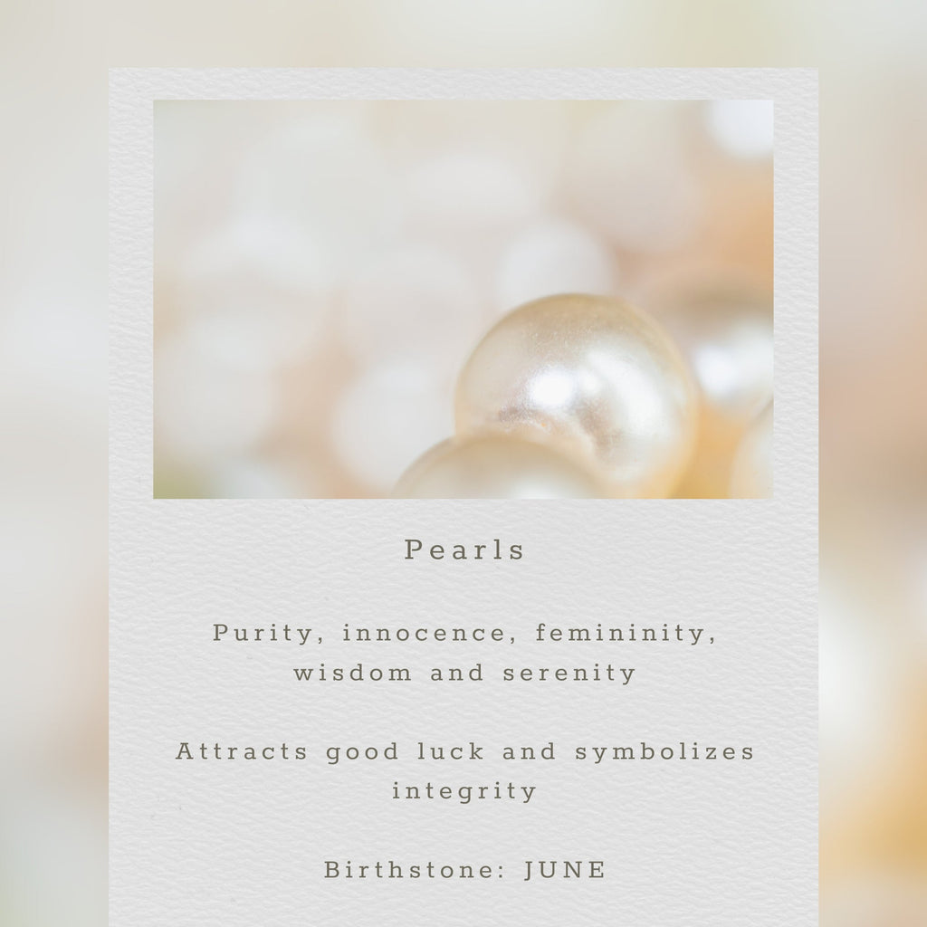 Pearl Gold Chain Loop Earrings