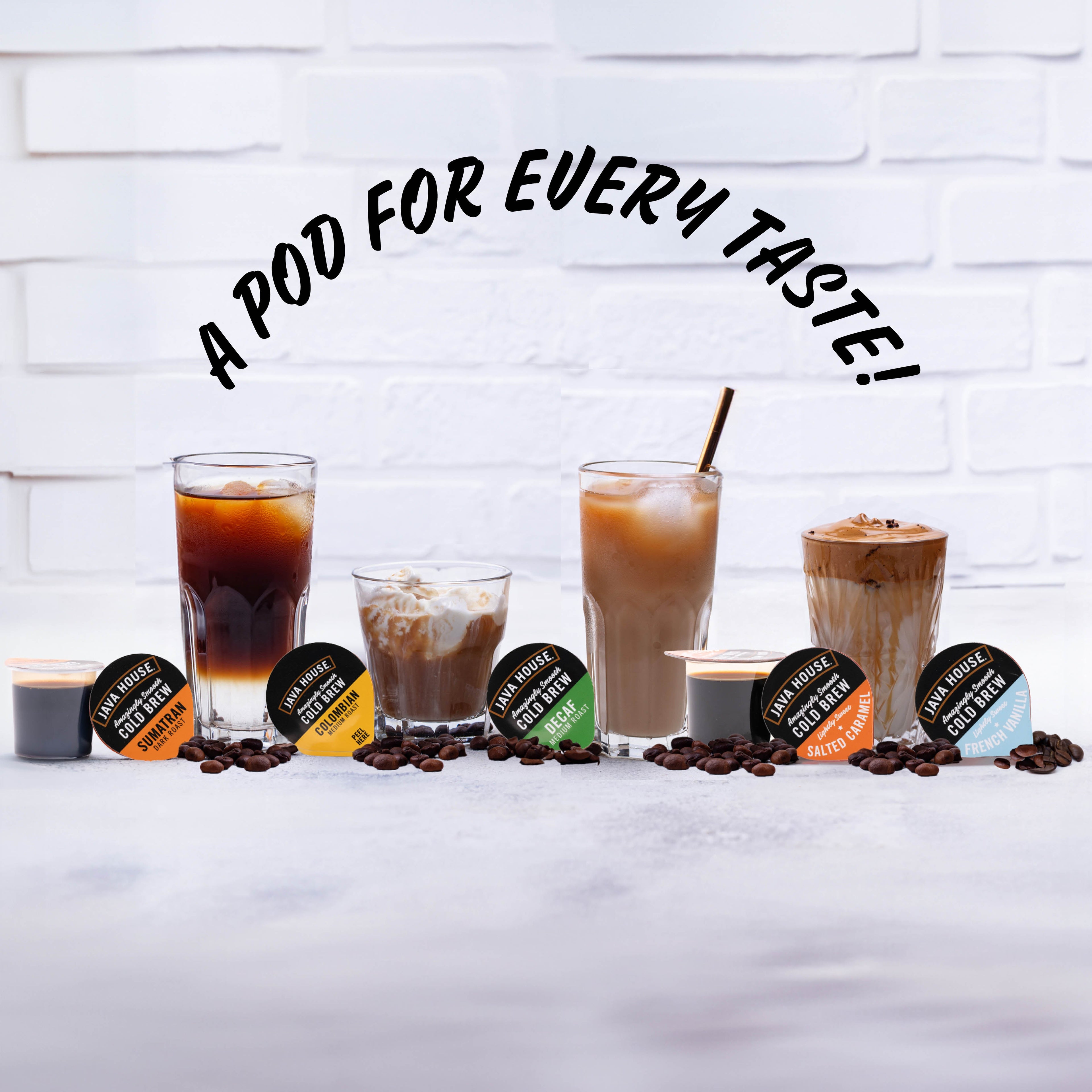 Java House Latte Cold Brew Coffee Pods - Salted Caramel