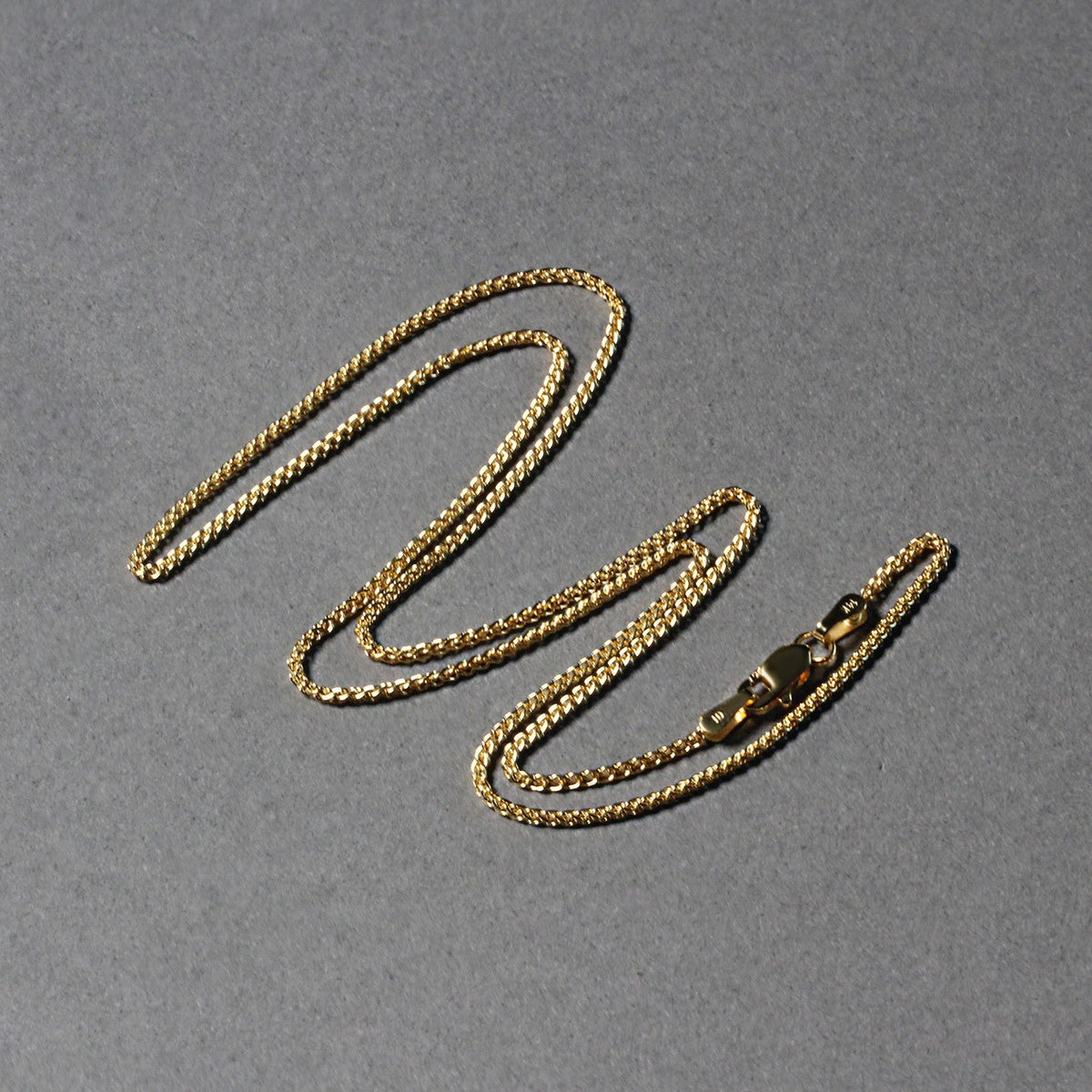14k Yellow Gold Round Chain 1.2mm