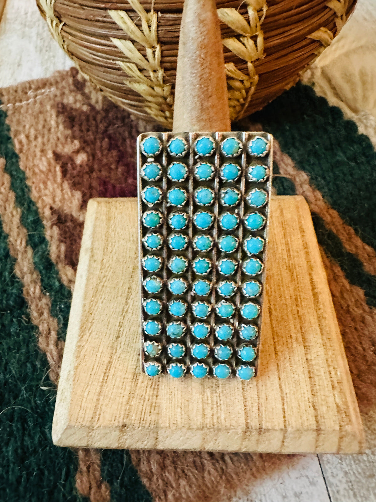 Handcrafted Sterling Silver & Turquoise Snake Eye Ring