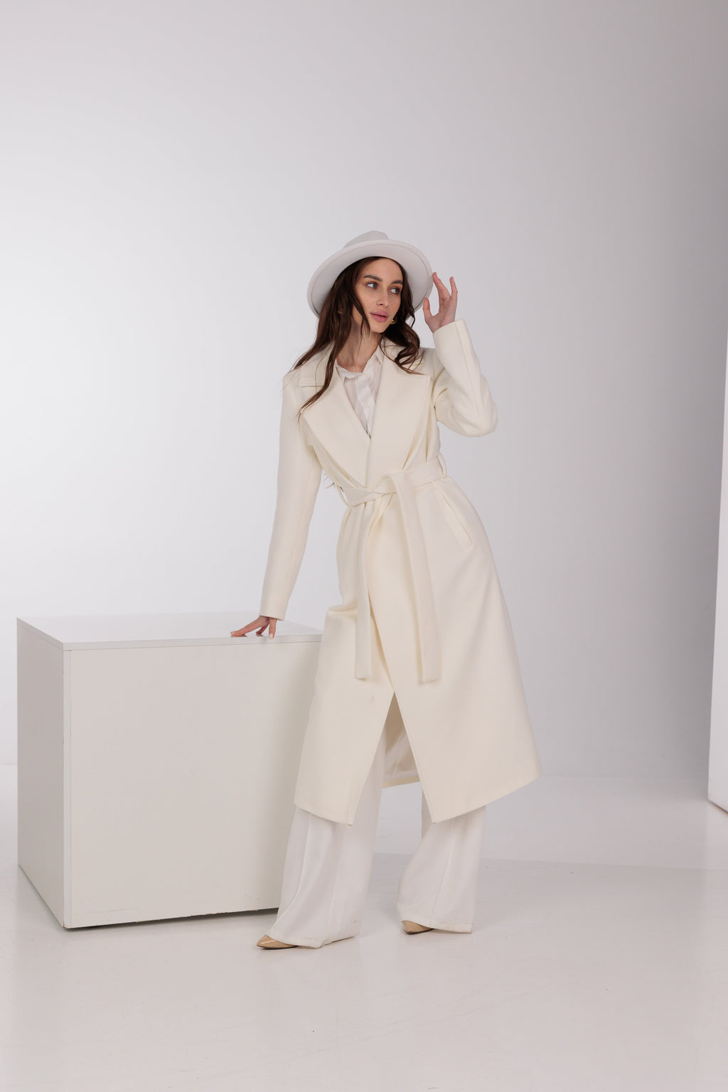 Astoria Classic Wraparound Wool Blend Overcoat