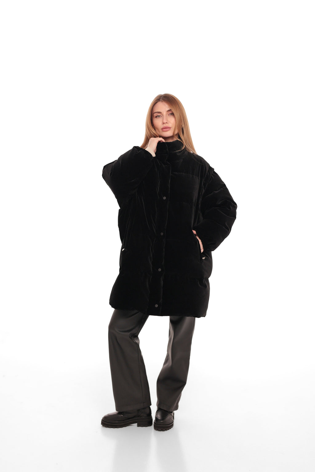Transformer 2 in 1 Velour Down Coat/Vest