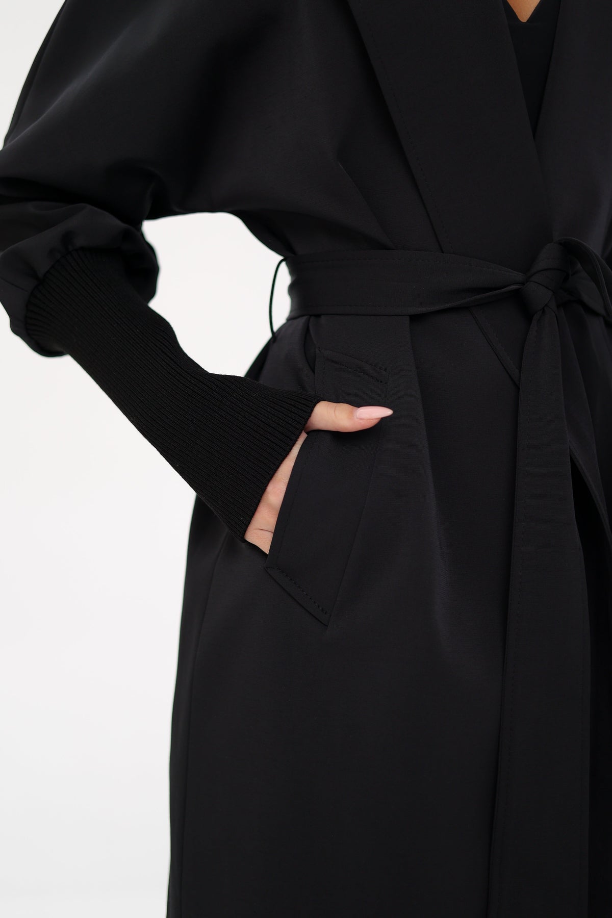 Miru Trench Coat in Black