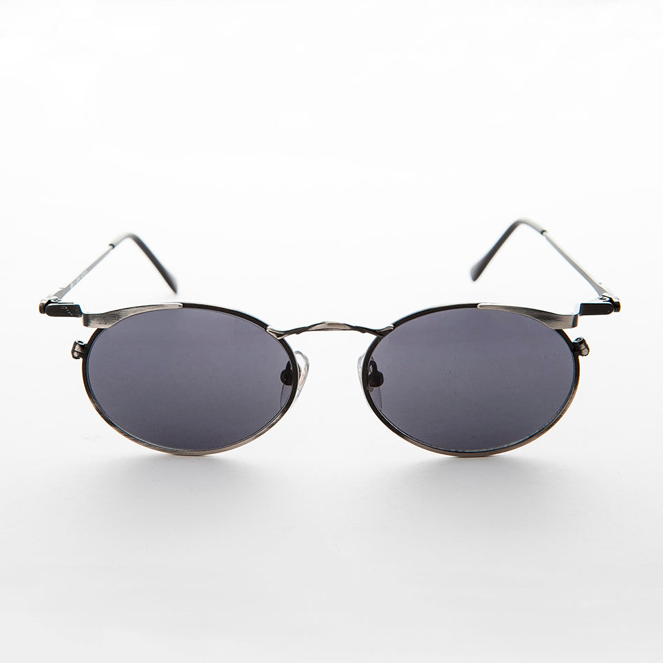 Oval Punk Grunge Steampunk Vintage Sunglass - Dieselgoth