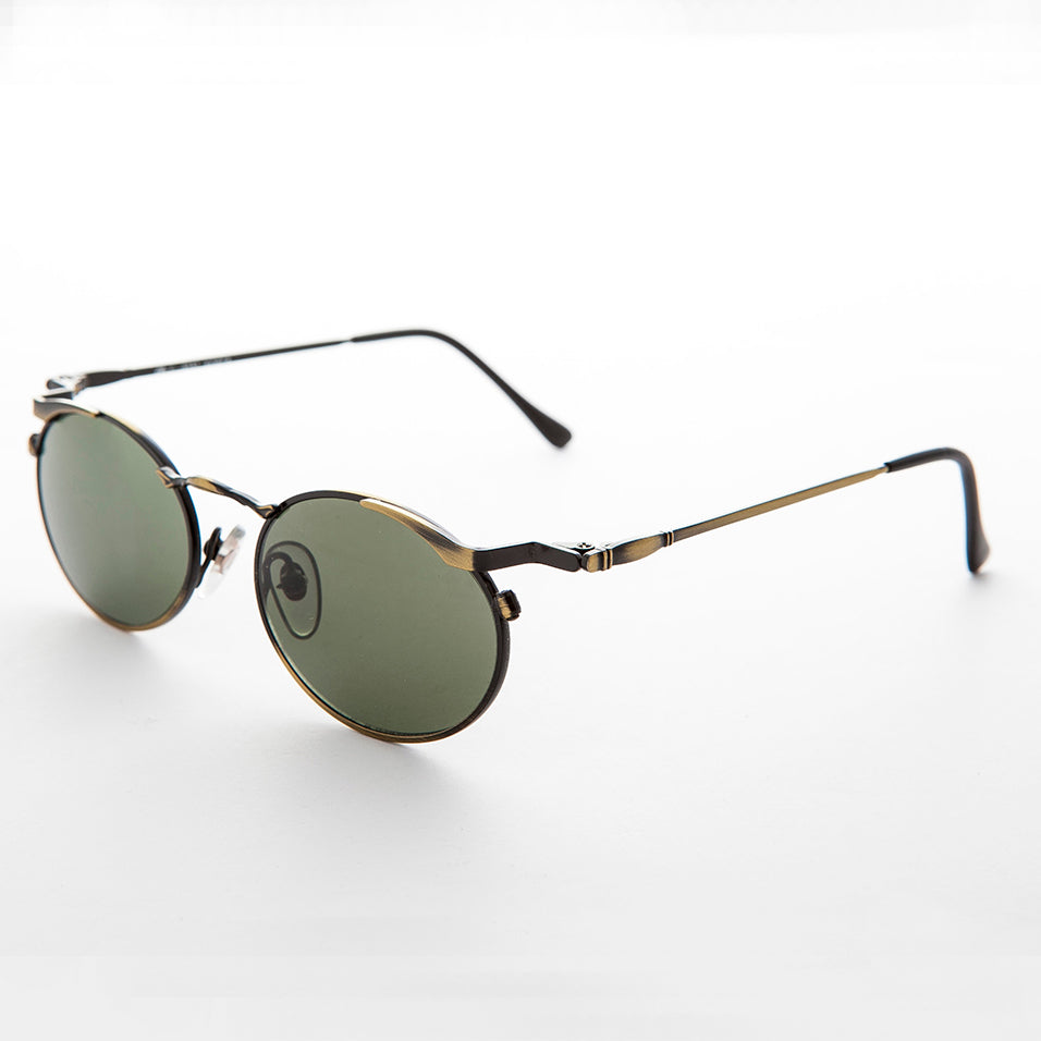 Oval Punk Grunge Steampunk Vintage Sunglass - Dieselgoth