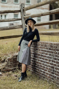 WOOL PLAID KILT SKIRT