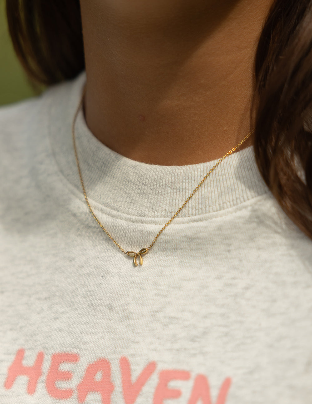Dainty Bow Necklace