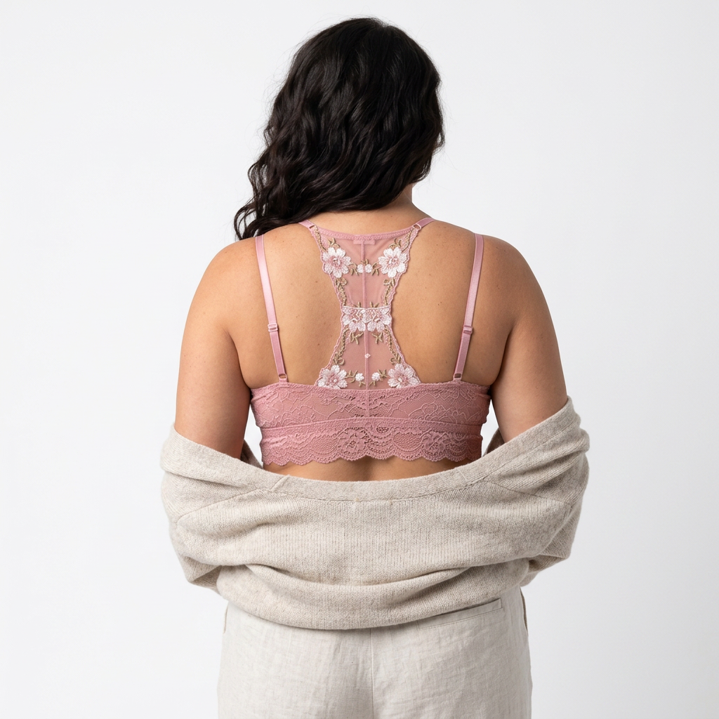 Daisy Lattice Racerback Bralette
