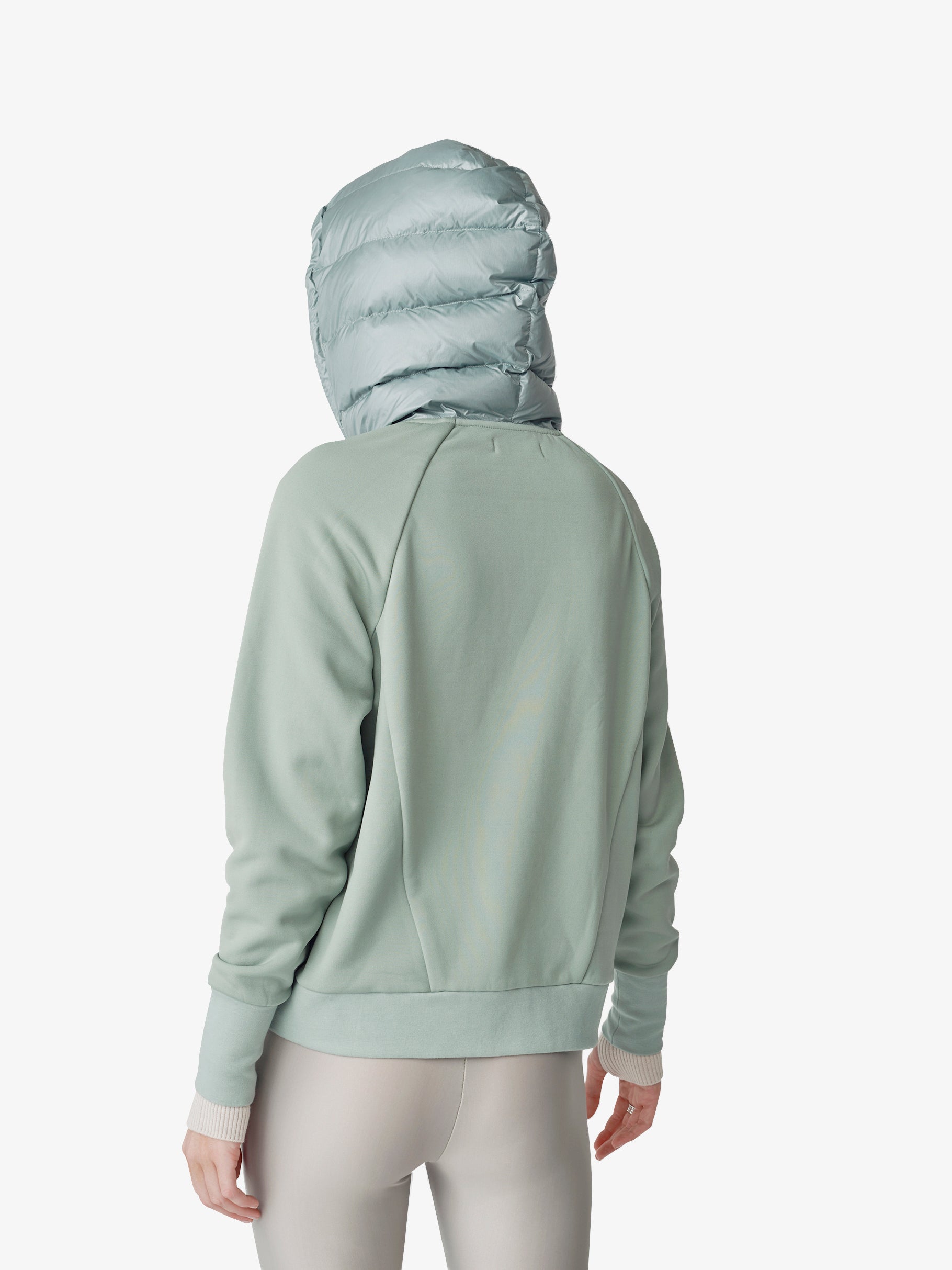 Down Zip Hoodie - Slate Gray