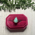 Handcrafted Turquoise Sterling Silver Teardrop Ring
