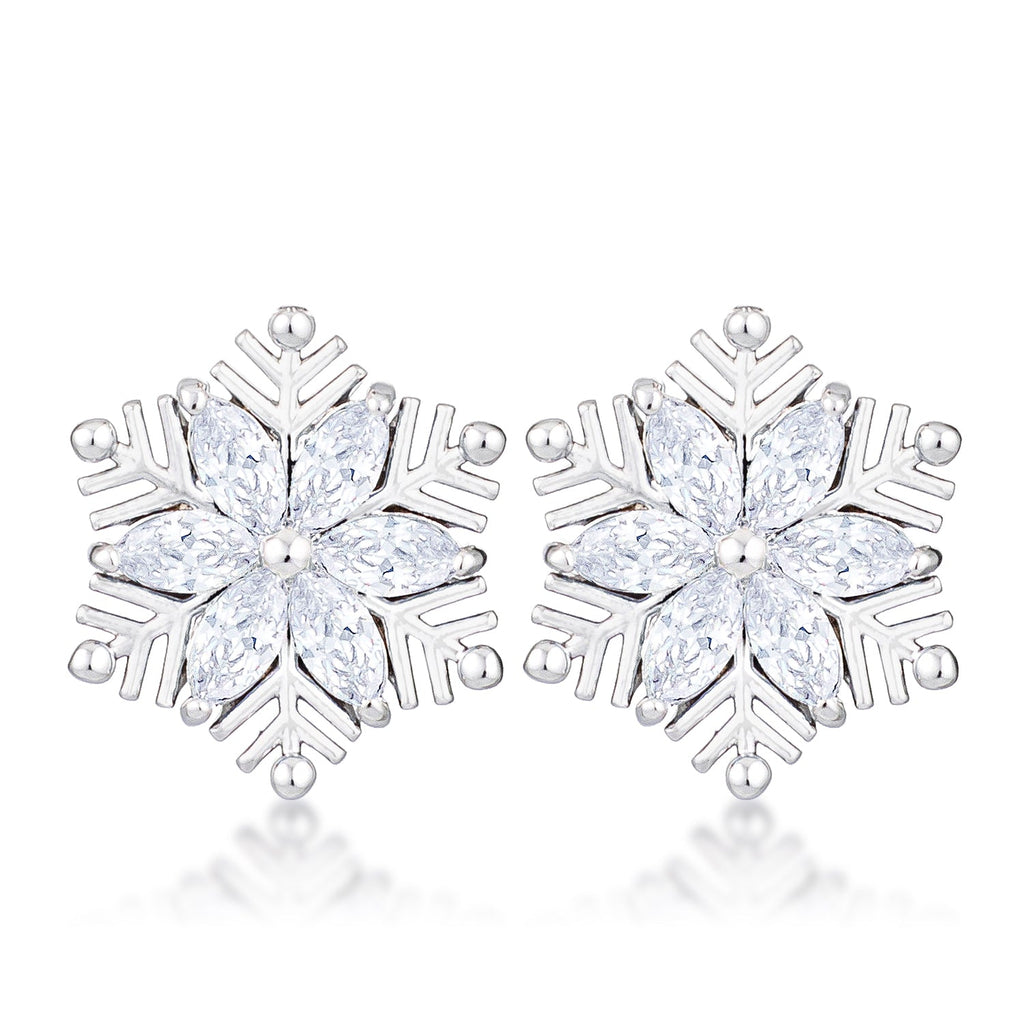Marquise Snowflake Earrings