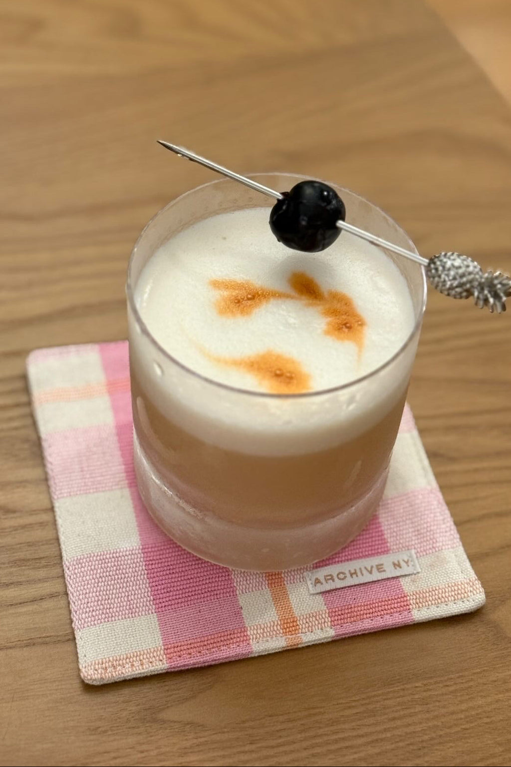 Abigail Bubblegum and Peach Plaid Coasters