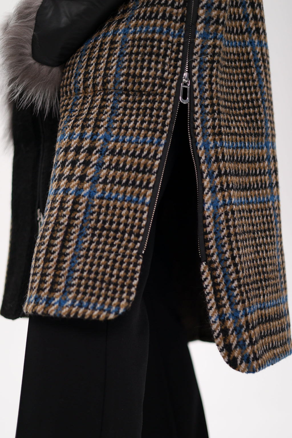 Saga®Furs Silver Fox Wool Cashmere Coat