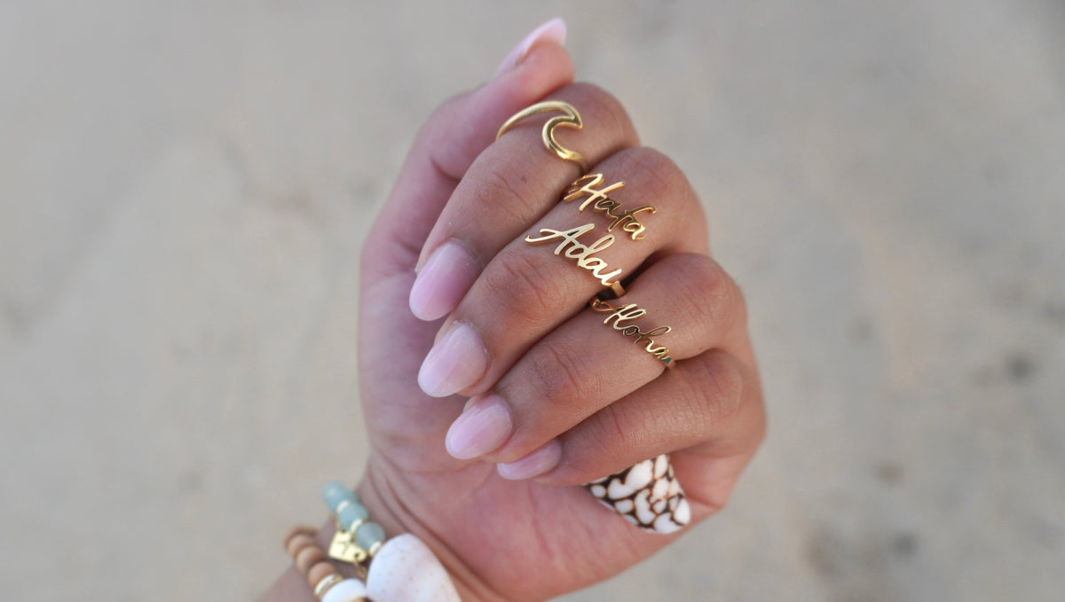 Aloha & Hafa Adai Adjustable Rings