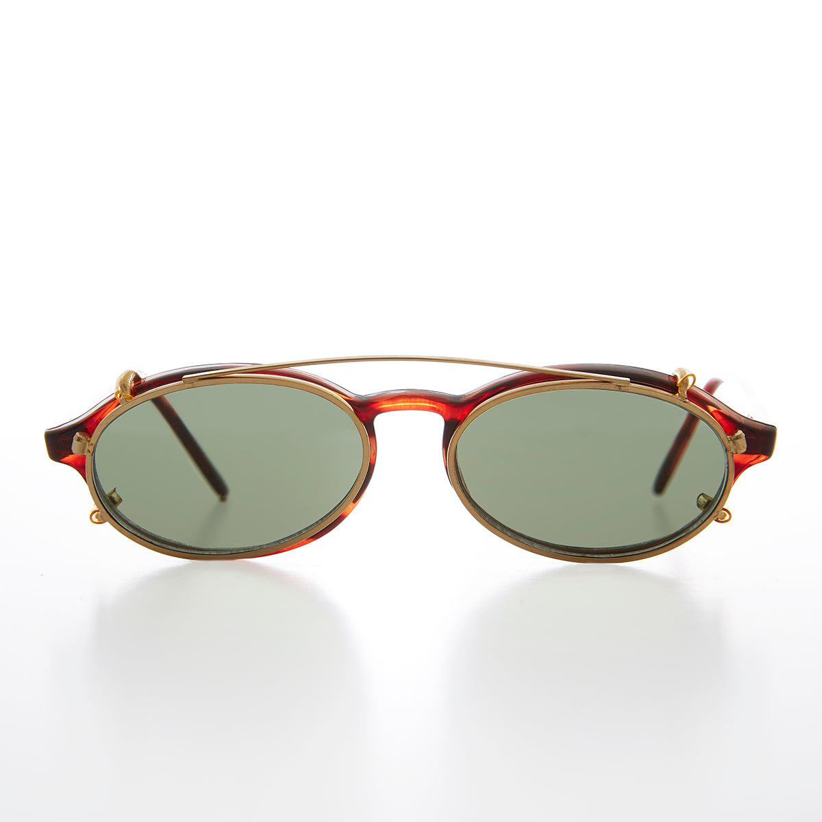 Clip on Aviator Vintage Sunglass - Eckert