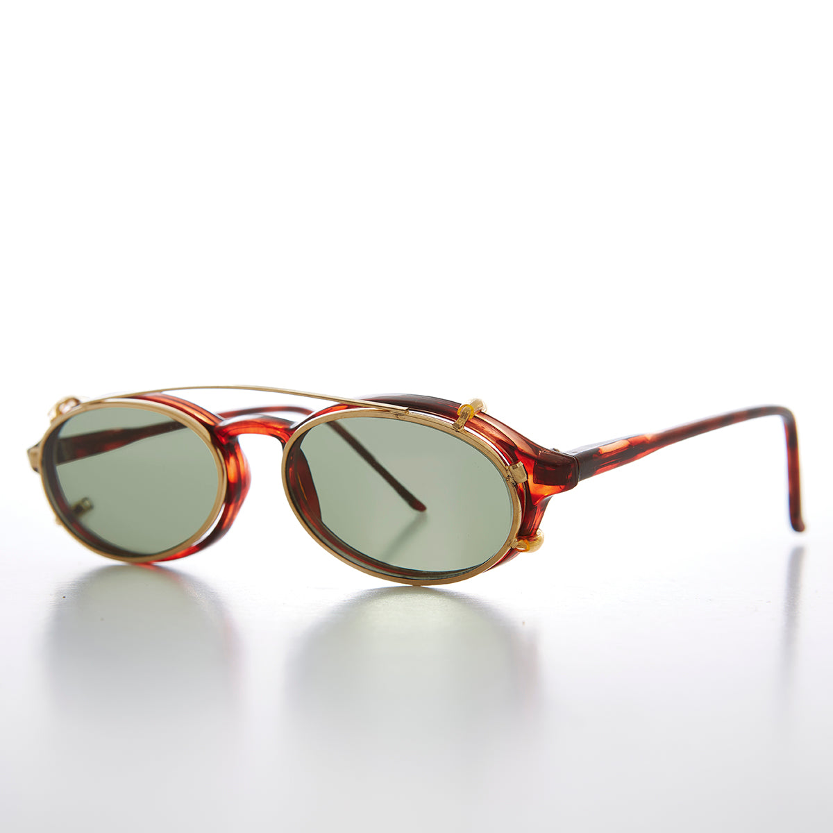 Clip on Aviator Vintage Sunglass - Eckert