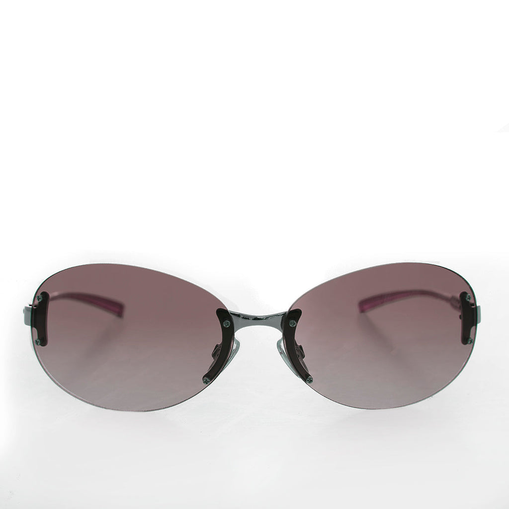 Large Oval Vintage Sunglasses - Eugena