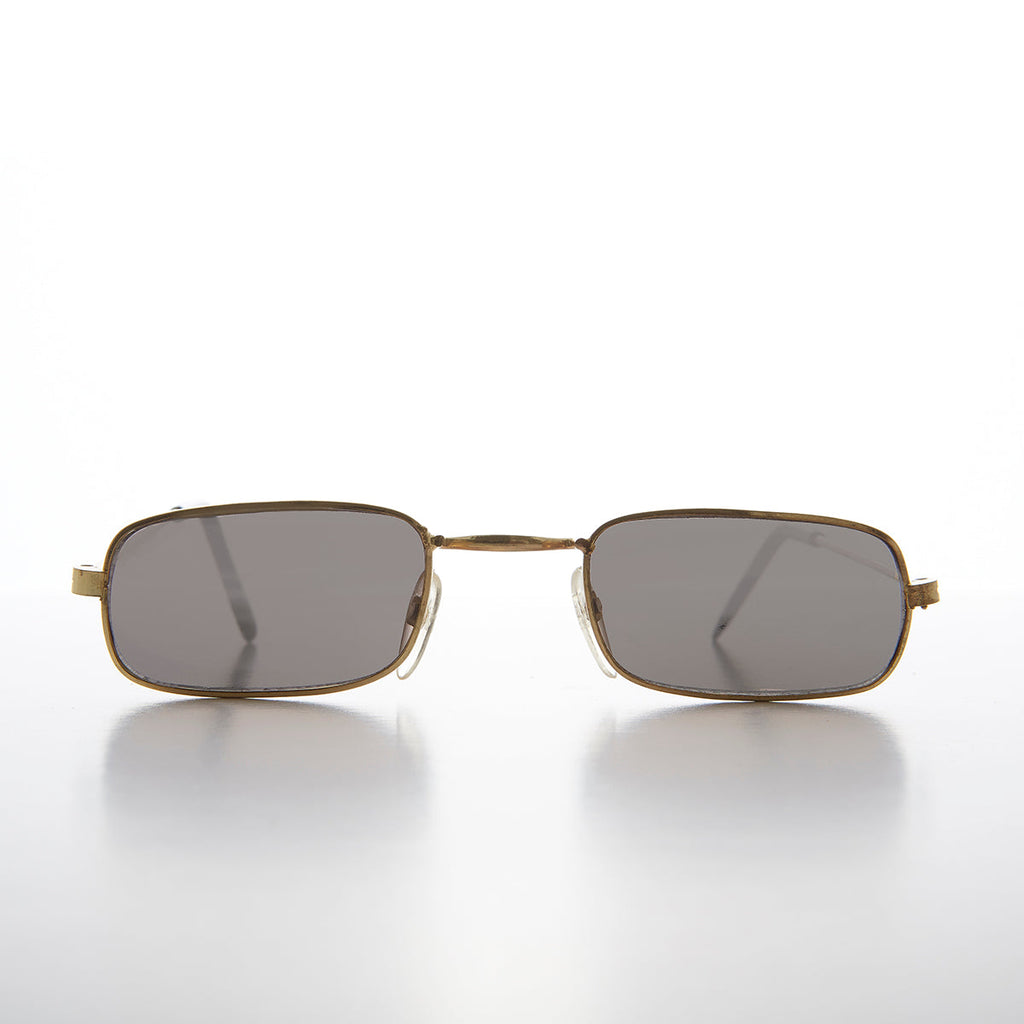 Small Rectangle Vintage Sunglasses - Evan