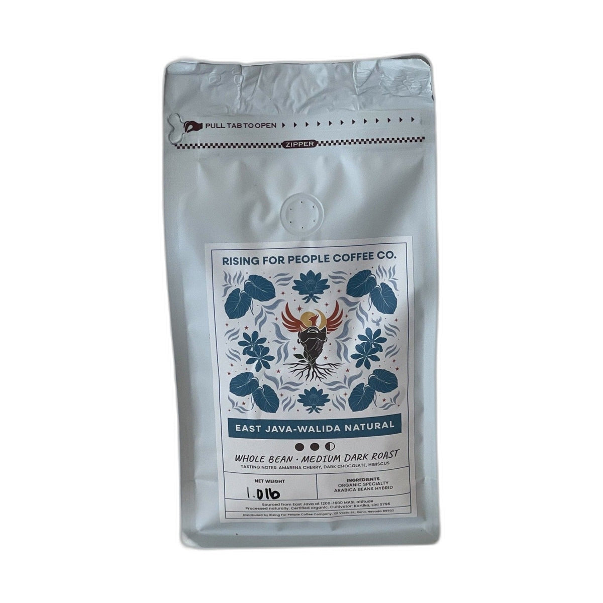 East Java Konang Springs Natural — Medium-Dark Roast Whole Bean Coffee