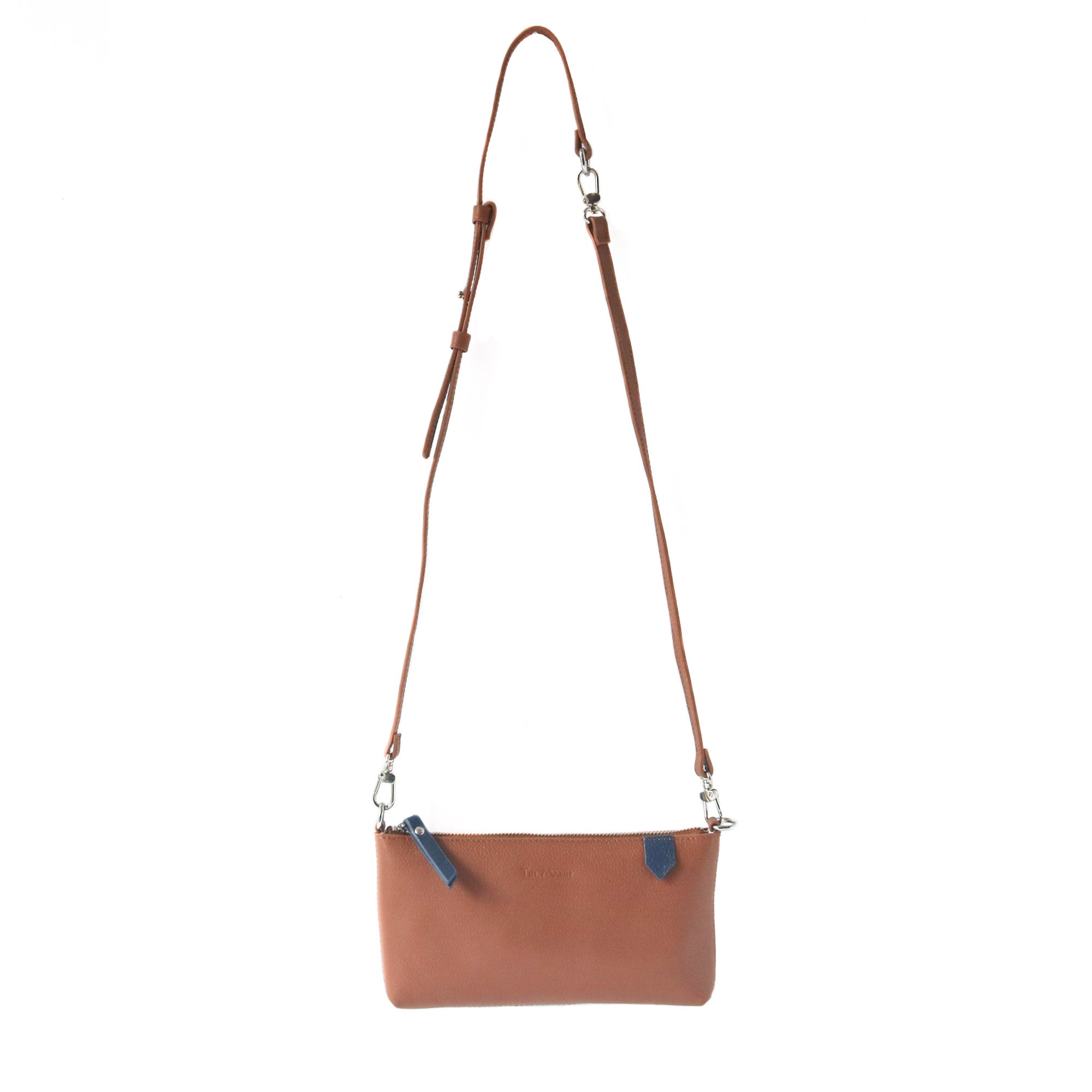 Elia Convertible Leather Bag – Clutch, Shoulder & Crossbody