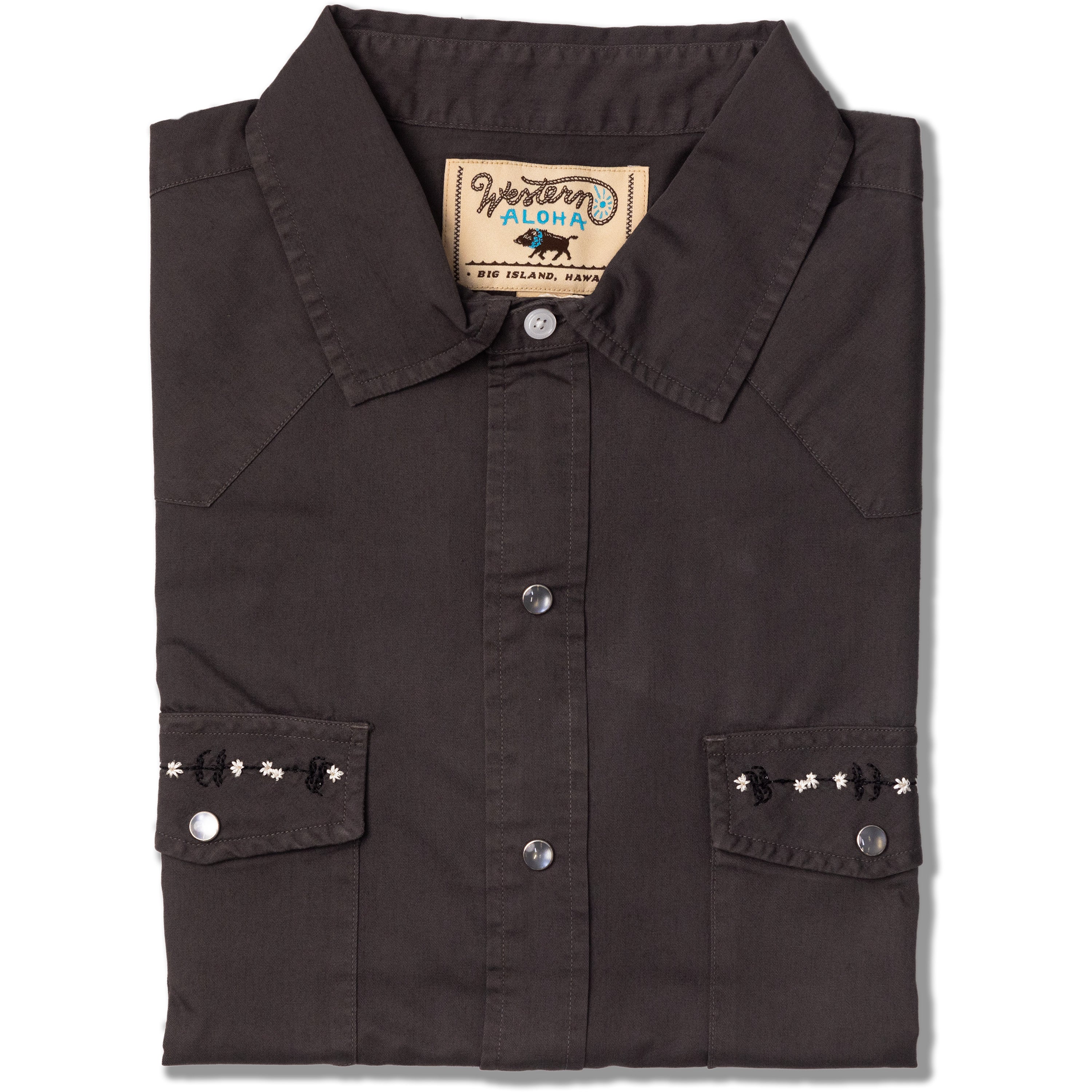 Koa Western Pearl Snap Shirt