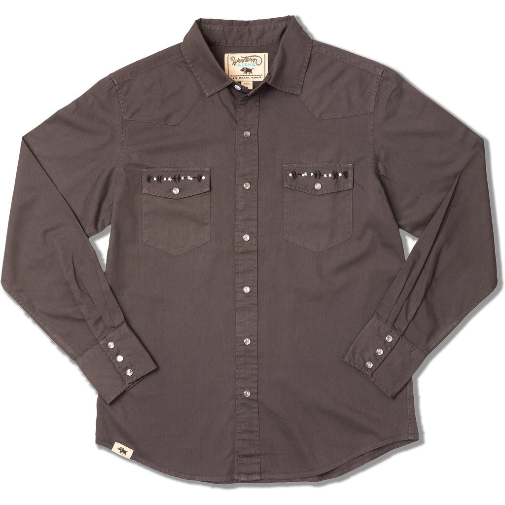 Koa Western Pearl Snap Shirt