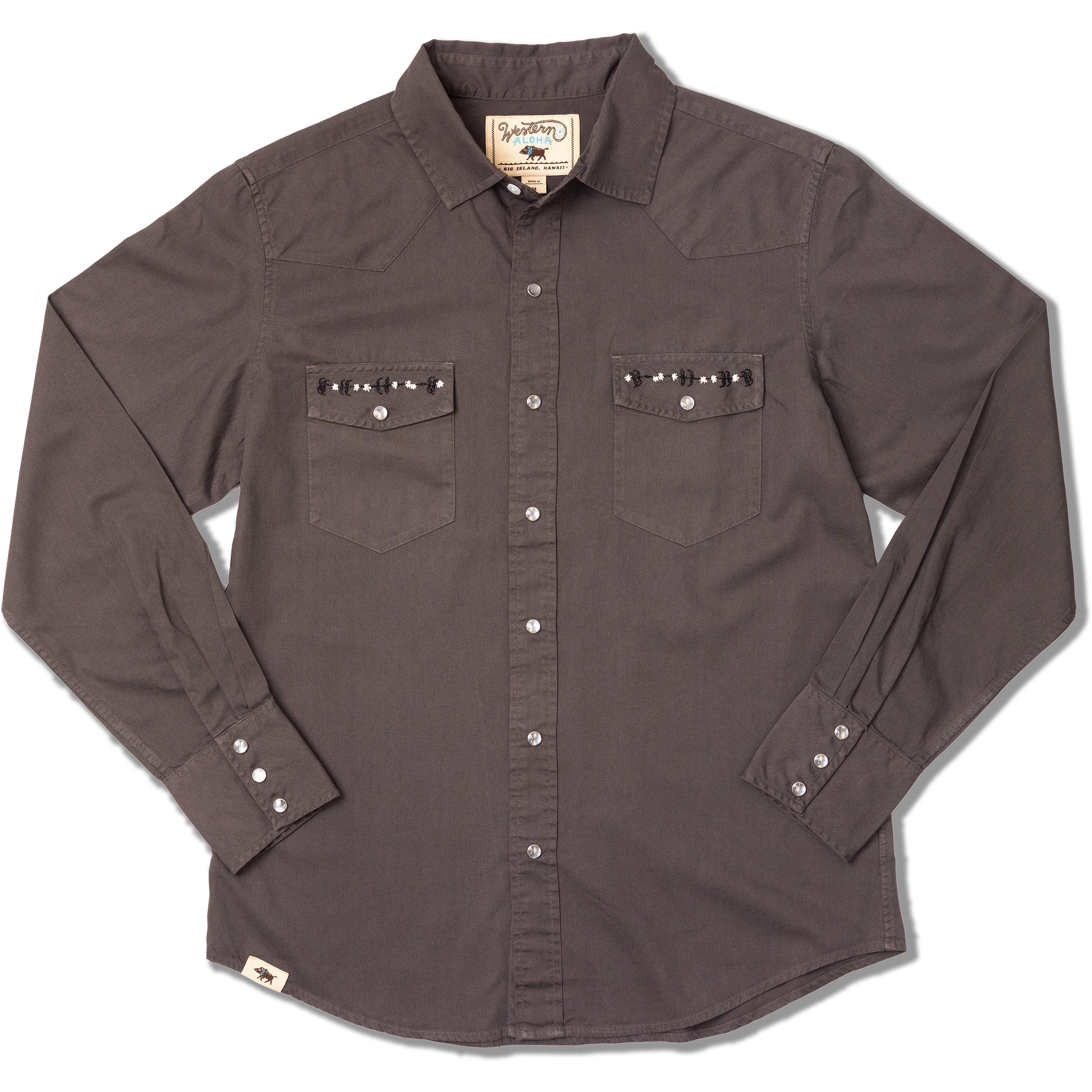 Koa Western Pearl Snap Shirt