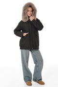Genuine Polar Fox Trim Coat