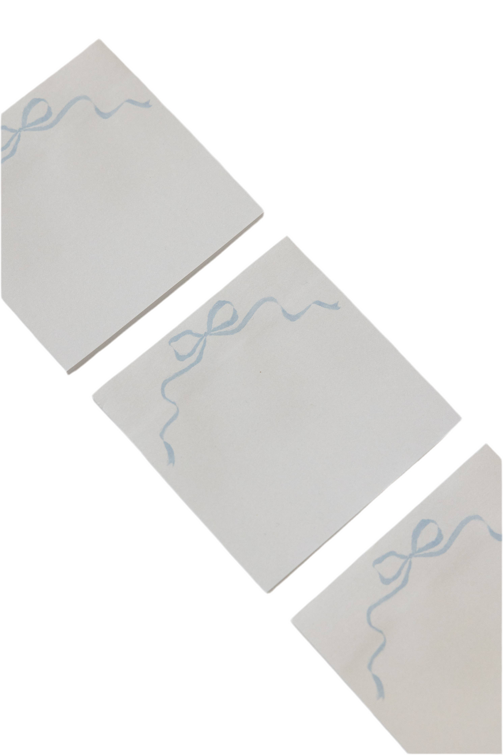 Blue Bow Sticky Notes