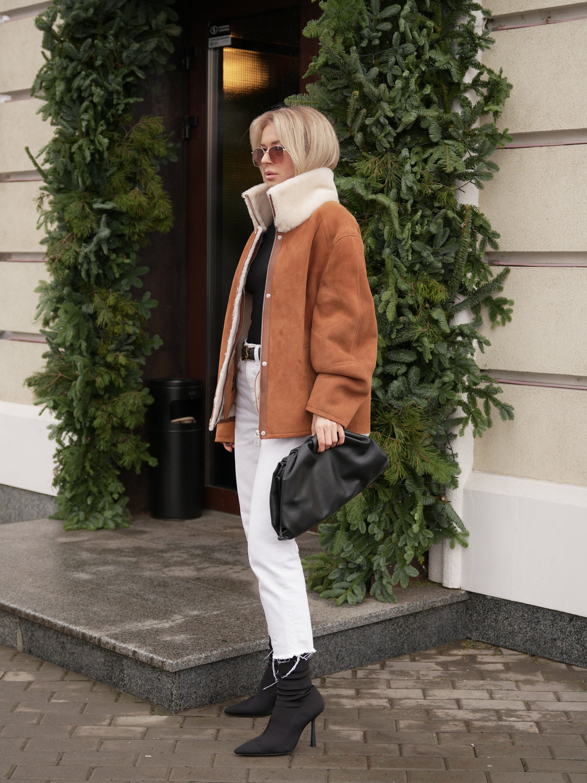Genuine Shearling Lamb Leather Jacket