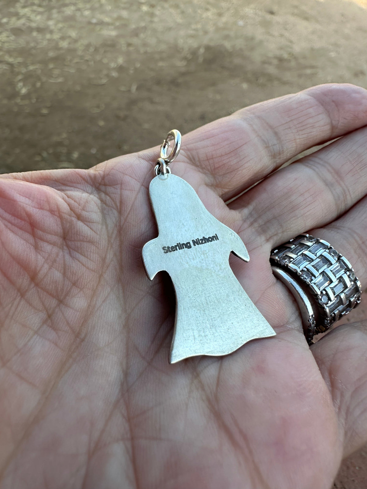Handmade Halloween Collection Sterling Silver Ghost Charm