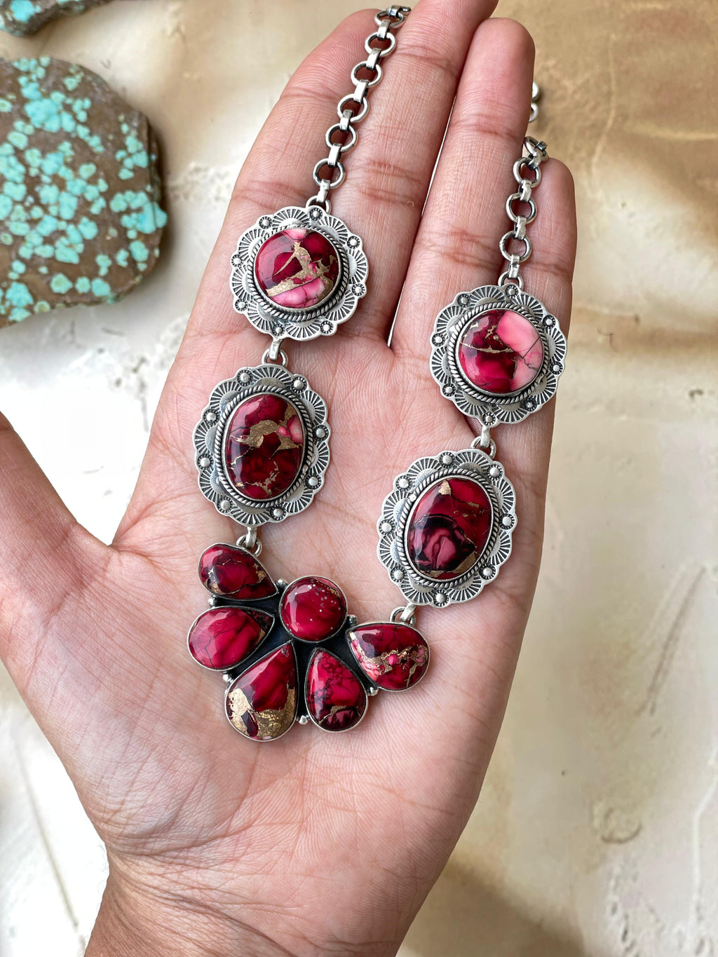Beautiful Handmade Sterling Silver Dahlia Rose Necklace