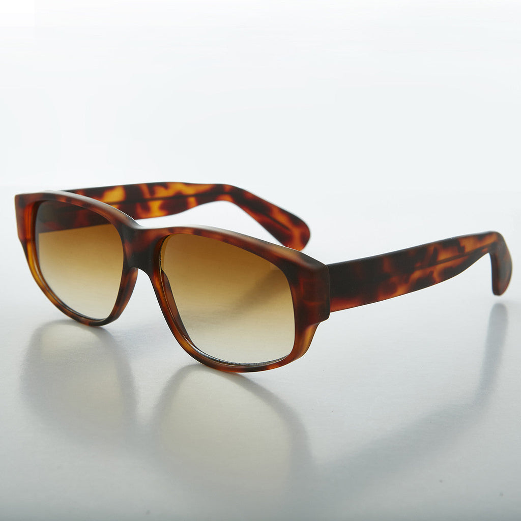 Wide Rectangular Mod Vintage Sunglass - Fez