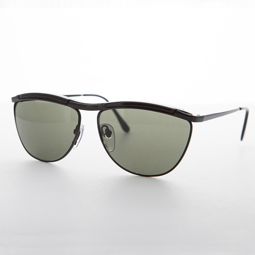 Elegant Sunglass with Rare Brow Bar Design - Fletcher
