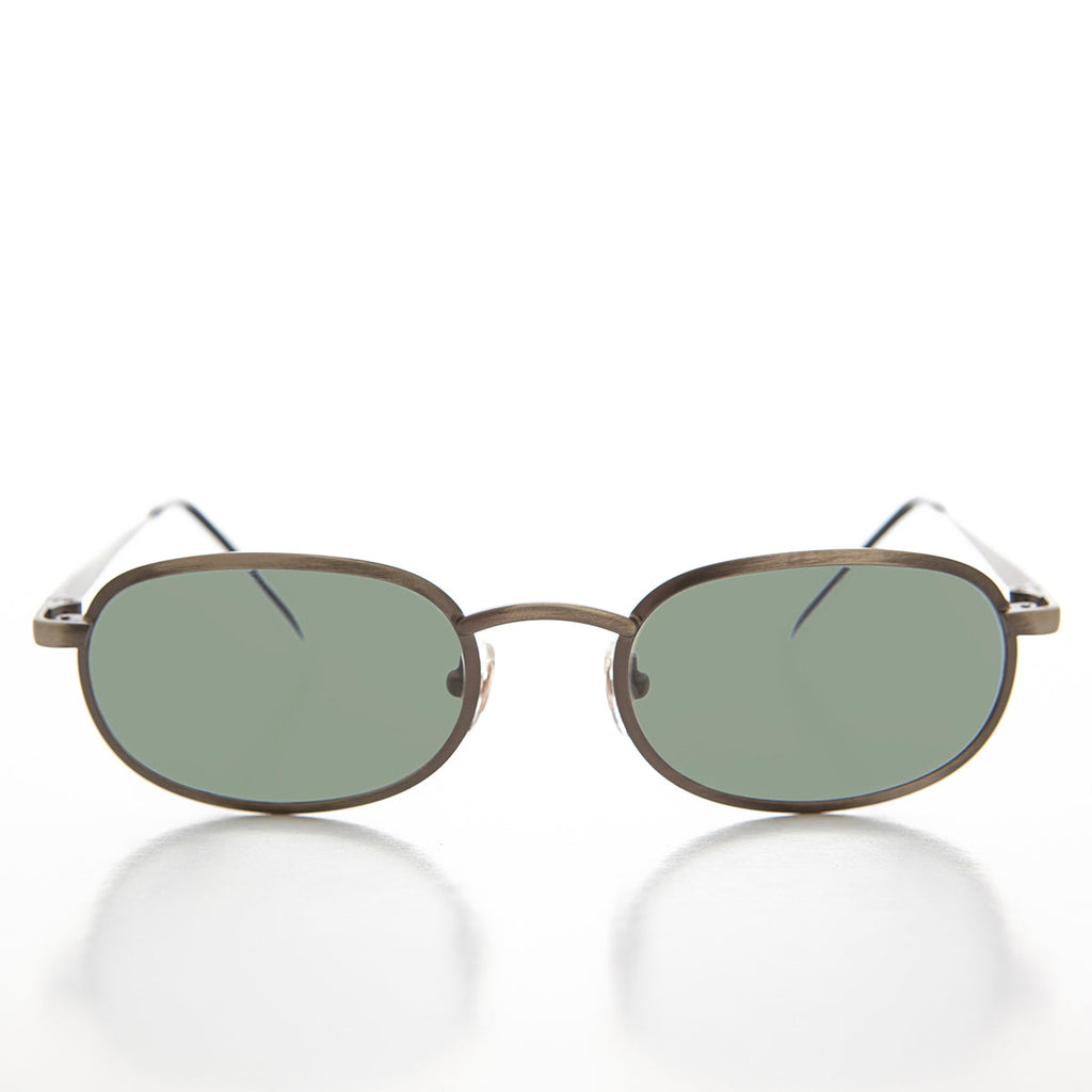 Oval Alloy Vintage Sunglasses - Hall