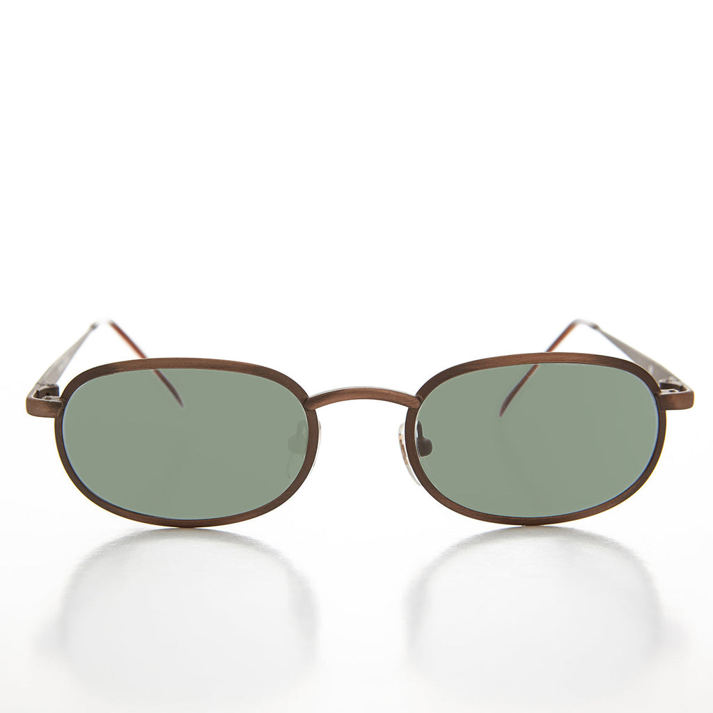 Oval Alloy Vintage Sunglasses - Hall