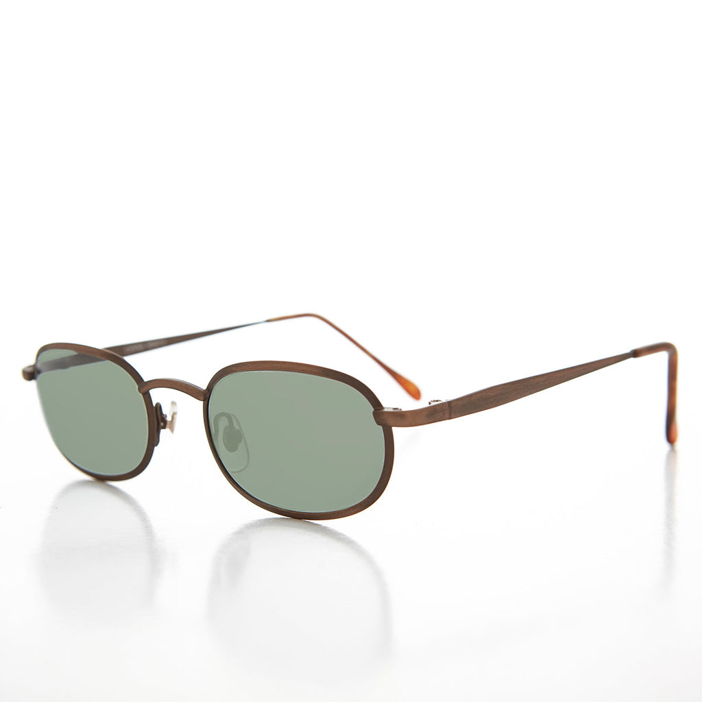 Oval Alloy Vintage Sunglasses - Hall