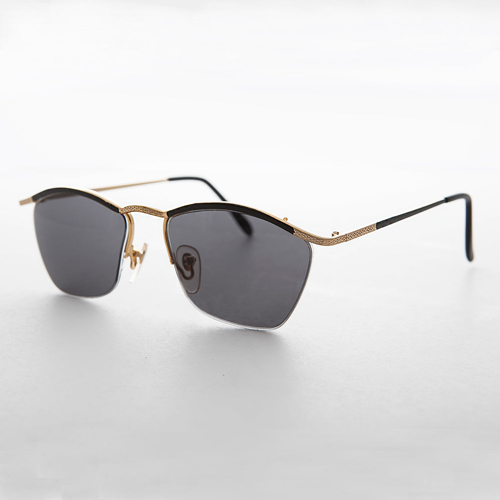 90s Gold Delicate Vintage Sunglass  - Francis