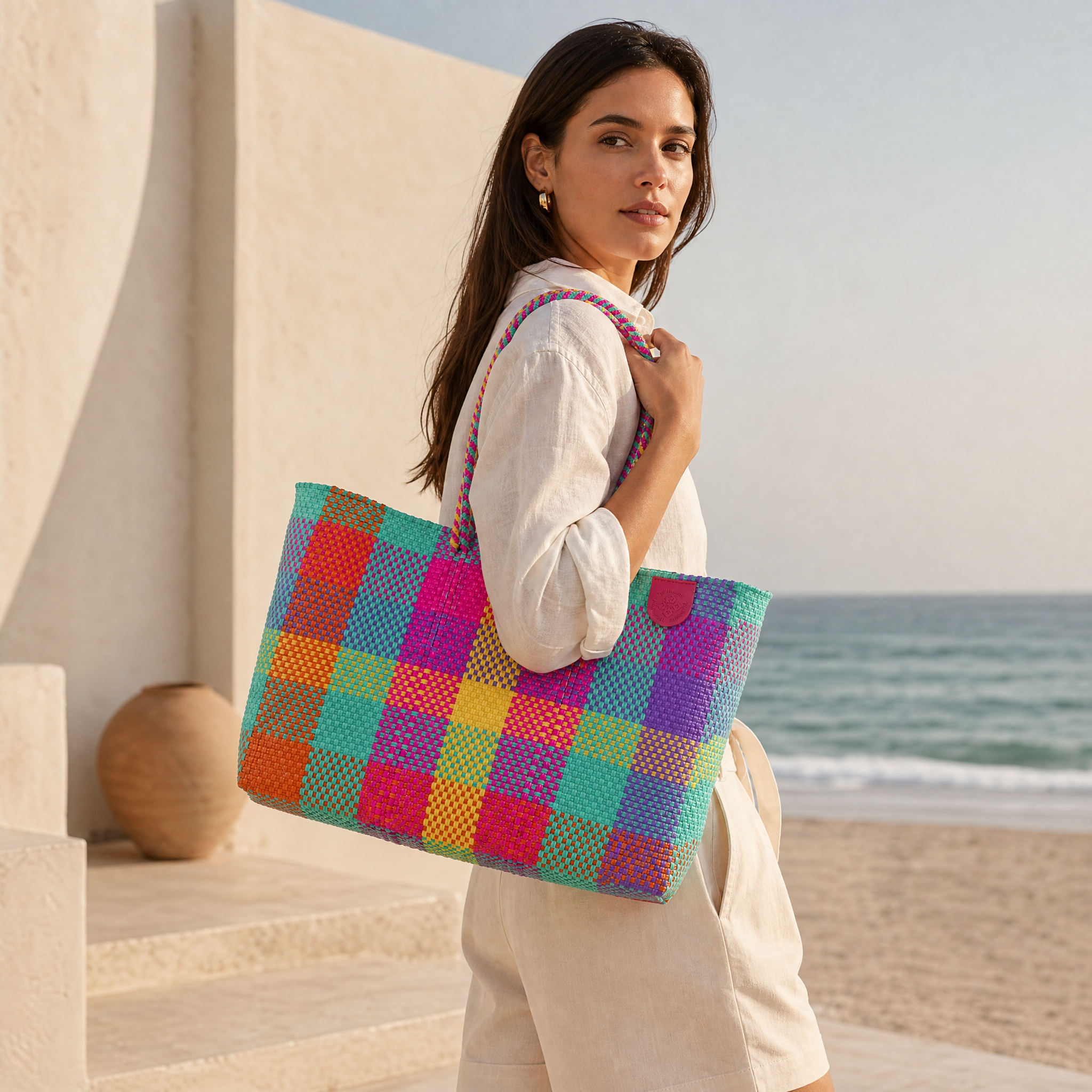 Fiesta Woven Super Tote