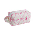 Pink Bows Floral Pouch with Handle