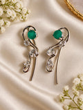 Emerald Ear Vine Earrings in Sterling Silver set 2