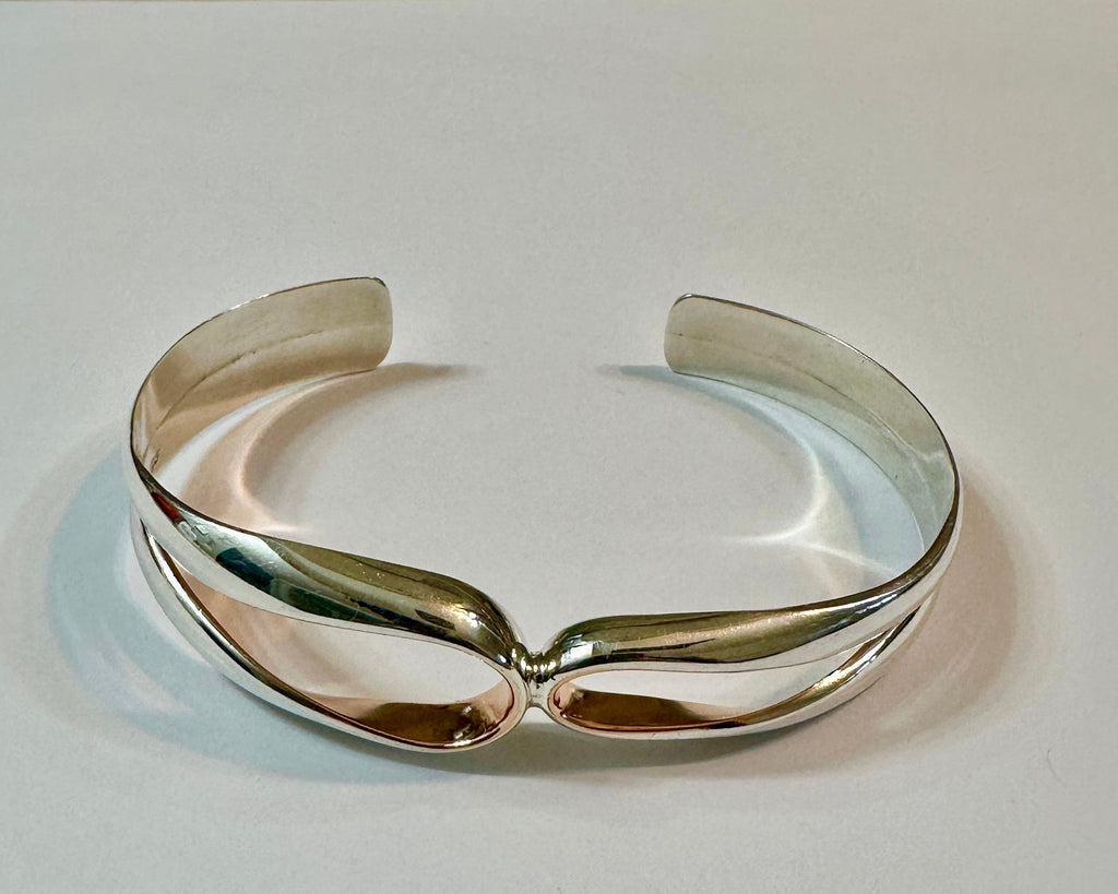 Sterling Silver & Copper Cuff Bracelet